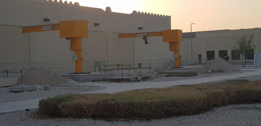 ATS CRANES équipe la station de pompage du projet ISF au Qatar avec des potences VERLINDE